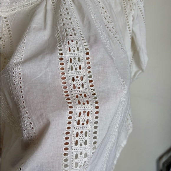 NWT Catherine Malandrino Cream Lace Blouse - Picture 9 of 11